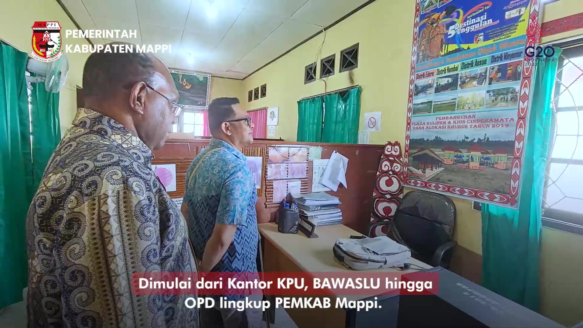 PENJABAT BUPATI MAPPI DALAM SEHARI SIDAK KE 16 SKPD